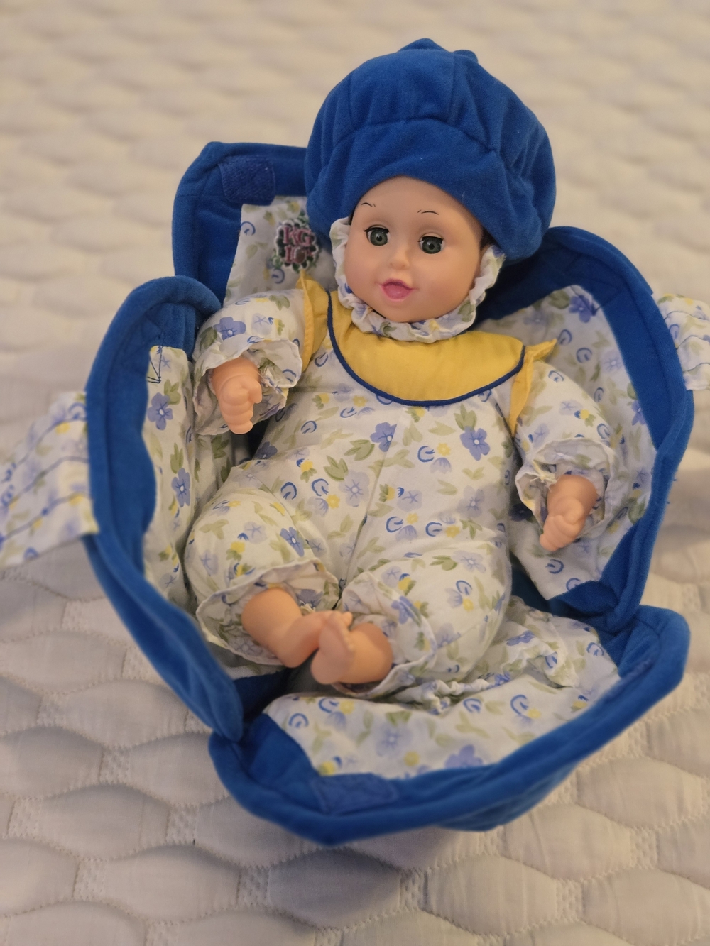 Kinder Garden Vintage Y2k Baby Doll Garden Themed Set Blue Floral Collectable